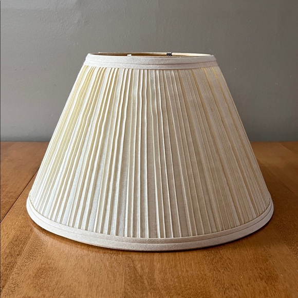 Vintage Pleated Cream Lampshade